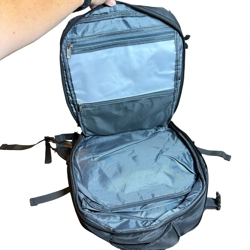 Maelstrom Expandable Travel Backpack Black Nylon Laptop Bag Carry On Luggage